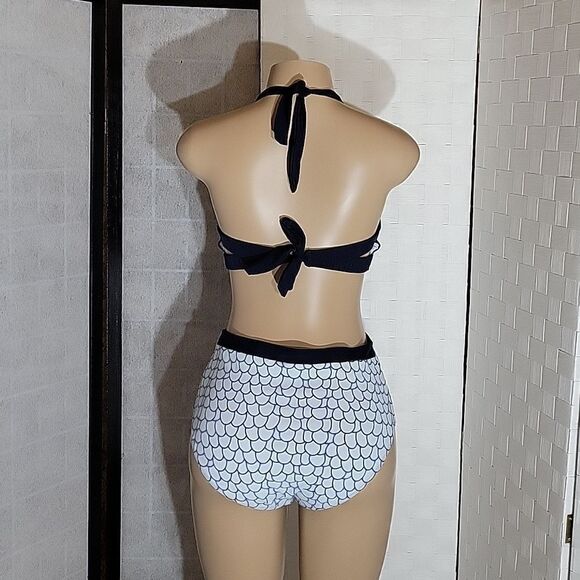 GABI NAVY SCALE PRINT ONE-PIECE SWIMSUIT - Picture 6 of 15